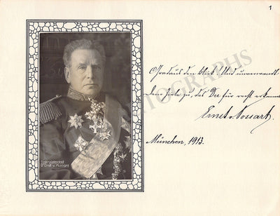 Possart, Ernst Ritter von - Signed Album Page with Photo 1913