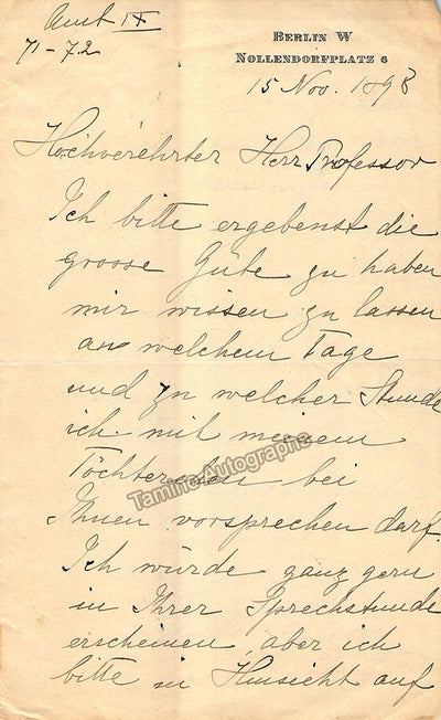 Gerster, Etelka - Autograph Manuscripts (Various Options)