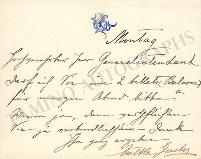 Autograph Note Signed