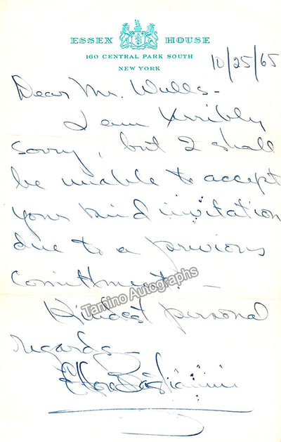 Bastianini, Ettore - Autograph Letter Signed