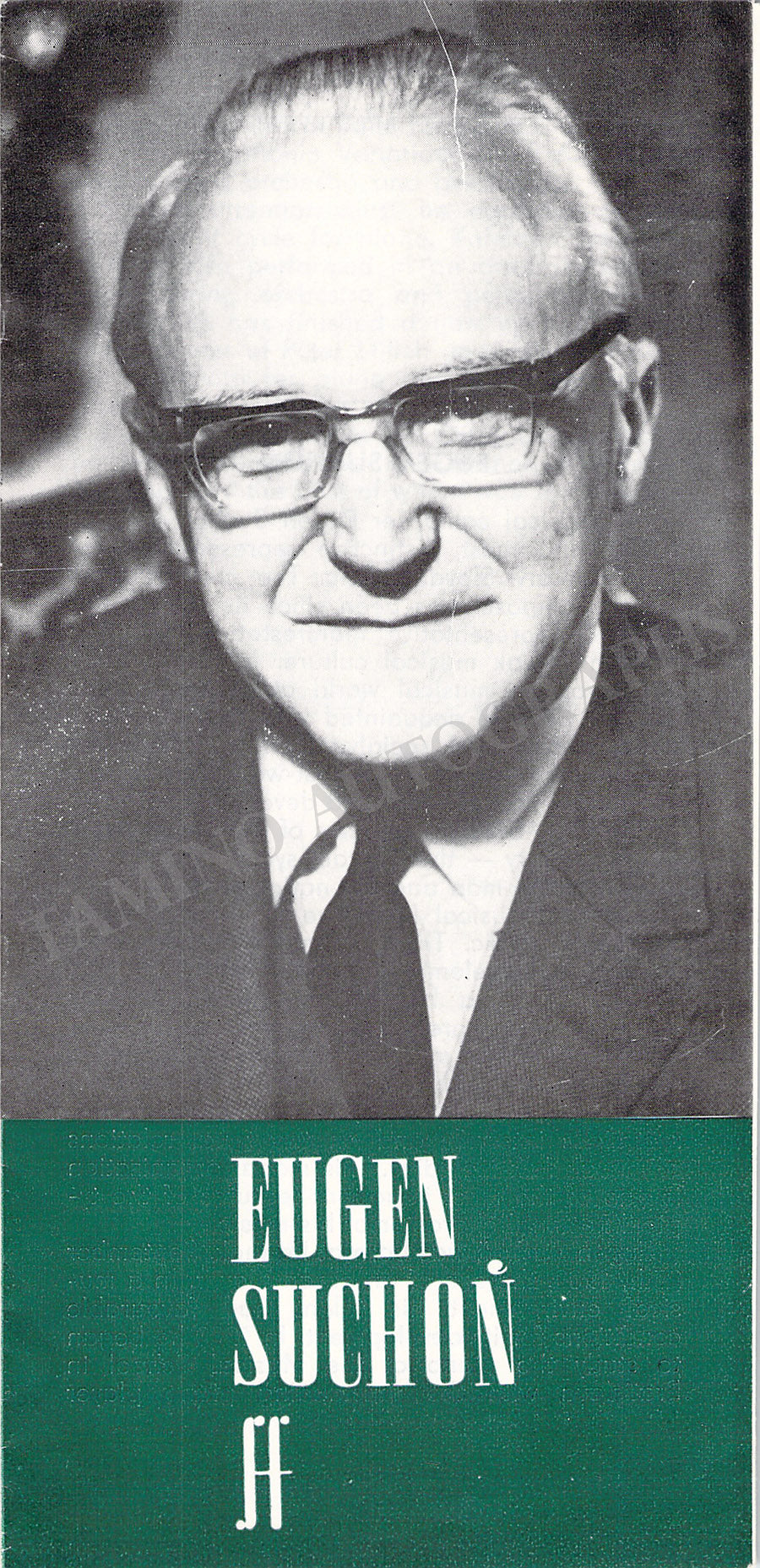 Eugen Suchon Autograph Signed Booklet Tamino