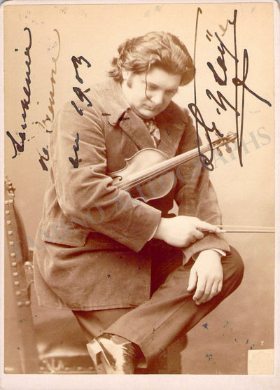 Ysaye, Eugene - Signed Cabinet Photograph 1913