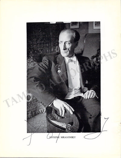 Mravinsky, Yevgeny - Signed Program London 1960