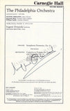 Conductors Signed Program Pages – Set of 42