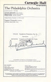 Conductors Signed Program Pages – Set of 42