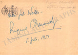 Ormandy, Eugene - Signed Postcard 1951
