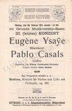 Ysaye, Eugene - Set of 8 Concert Programs Vienna 1902-1911