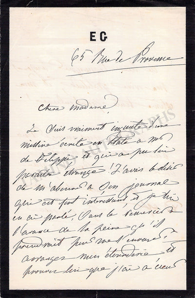 Garcia, Eugenia - Set of 4 Autograph Letters Signed