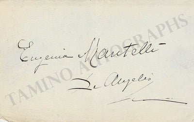 Mantelli, Eugenia - Signed Album Page