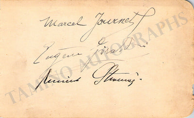 Journet, Marcel - Giraldoni, Eugenio & Others - Signed Album Page