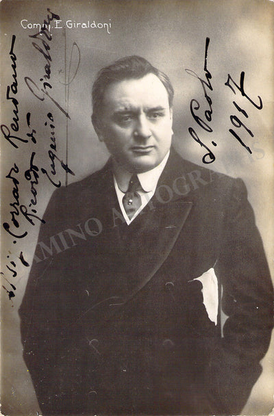 Giraldoni, Eugenio - Signed Photograph 1917