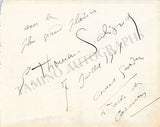 Vintage Opera Signers - Lot of Signed Album Pages
