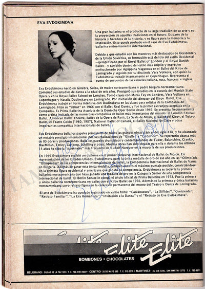 Signed Program Buenos Aires (1990)