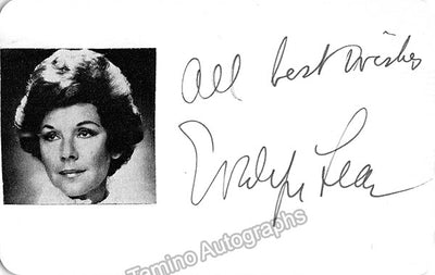 Lear, Evelyn - Signed Card