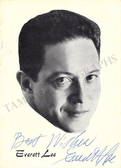 Lee, Everett - Signed Photograph