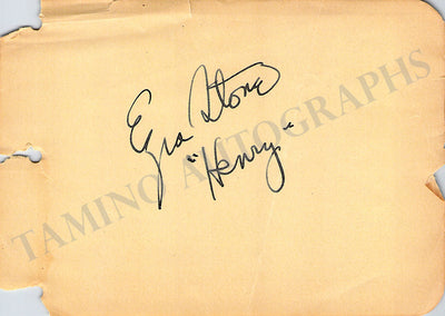 Stone, Ezra - Signed Album Page