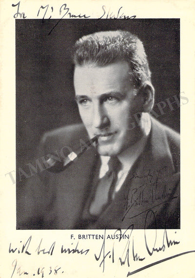Britten Austin, F. - Signed Photograph 1938