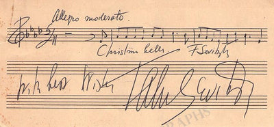 Autograph Music Quote Signed