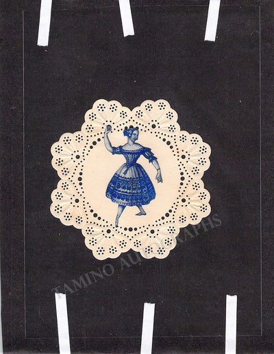 Elssler, Fanny - Original Doily in "La Cachucha"