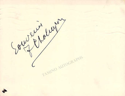 Chaliapin, Fedor - Signed Card