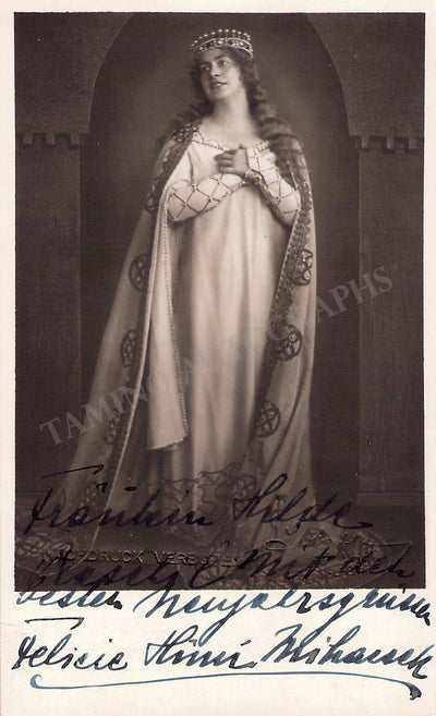 HUNI-MIHACSEK, Felicie (Various Autographs)