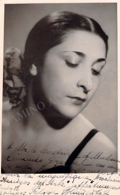 Blumental, Felicja - Signed Photograph 1945