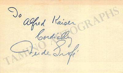 Grofe, Ferde - Signed Card
