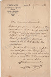 Bourgeat, Fernand - Set of 4 Autograph Letters Signed