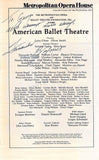 Ballet Dancers Signed Program Pages – Lot of 11 Pages