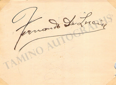 De Lucia, Fernando - Scotti, Antonio - Signed Album Page