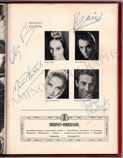 Ferri, Olga - Fontenla, Norma - Neglia, Jose & Others - Signed Program Buenos Aires 1967