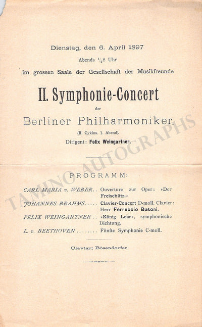 Vienna 1897 (with F. Busoni)