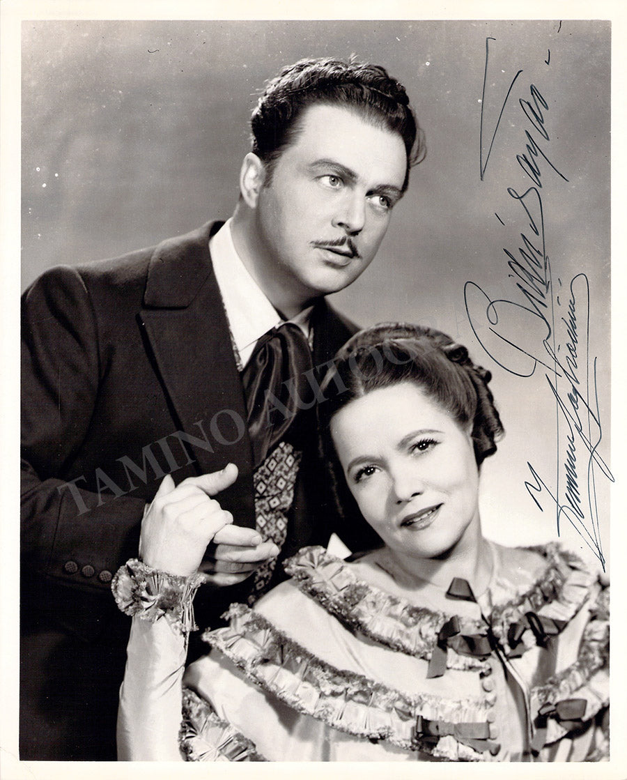 Tagliavini, Ferruccio - Sayao, Bidu - Double Signed Photograph in La Boheme