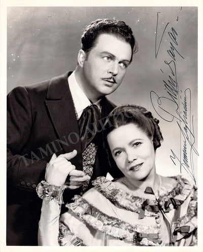 Tagliavini, Ferruccio - Sayao, Bidu - Double Signed Photograph in La Boheme