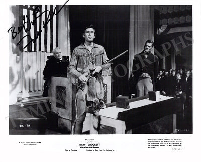 Parker, Fess - Signed Photograph in "Davy Crockett" 1989