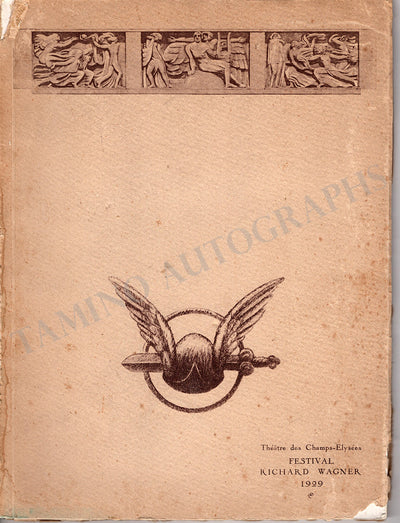 Theatre Des Champs Elysees - Richard Wagner Festival 1929 Program