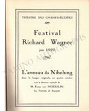 Theatre Des Champs Elysees - Richard Wagner Festival 1929 Program