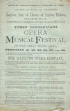 Cincinatti Musical  Festival - Program 1881
