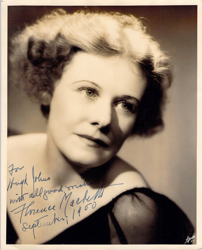 MacBeth, Florence - Signed Photograph 1950