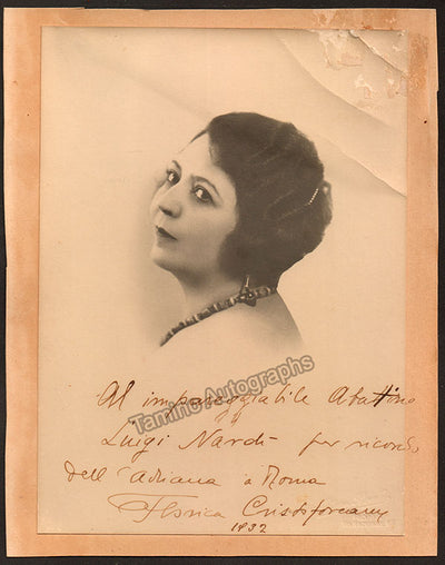 Cristoforeanu, Florica - Signed Photograph 1932