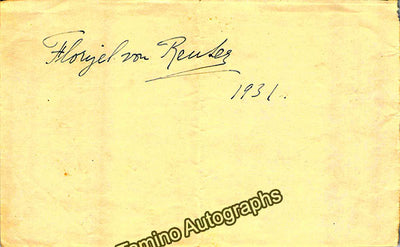 Reuter, Florizel von - Signed Album Page 1931