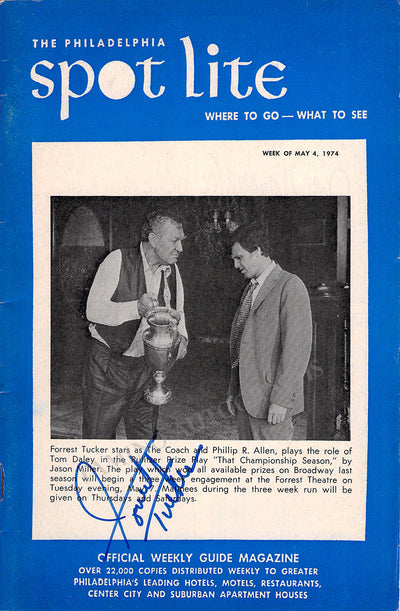 Tucker, Forrest - Signed Magazine Spot Lite