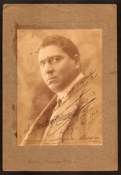 Fazzini, Francesco - Signed Photograph 1914