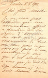 Tamagno, Francesco - Autograph Letter Signed 1902