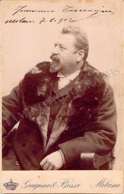Tamagno, Francesco - Signed Cabinet Photo 1902