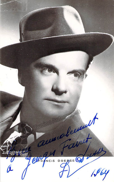 DRESSE, Francis (Various Autographs)