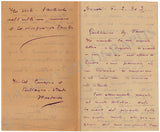 Viñas, Francisco - Set of 2 Autograph Letters Signed