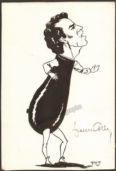 Signed caricature print