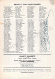 Corelli, Franco - Signed Recital Program Englewood 1962
