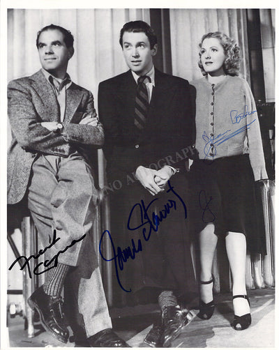 Capra, Frank - Arthur, Jean - Stewart, James - Signed Photograph